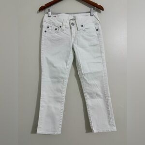 True Religion Capri Denim White Women's Jeans Size 27